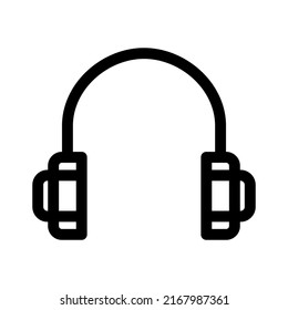 headphone icon or logo isolated sign symbol vector illustration - high quality black style vector icons
