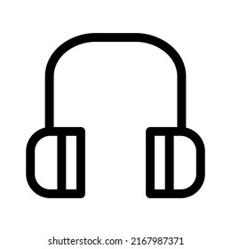 headphone icon or logo isolated sign symbol vector illustration - high quality black style vector icons
