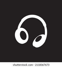 Headphone icon logo vector design
