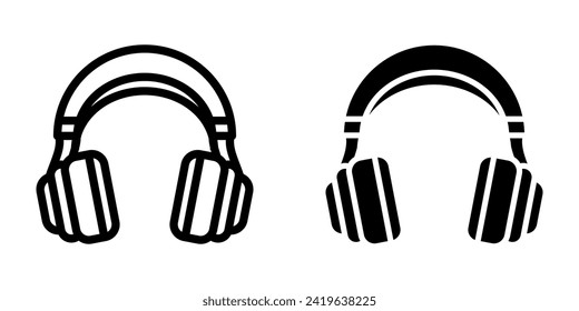 Headphone Icon. for mobile concept and web design. vector illustration