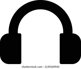 Headphone Icon, Multimedia Sign And Symbol Isolated On White Background.