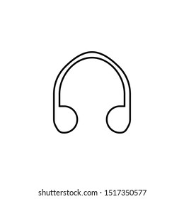 Headphone icon. Music equipment symbol