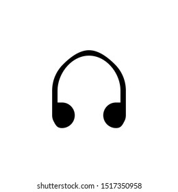 Headphone icon. Music equipment symbol
