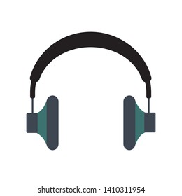 Headphone icon on white background.