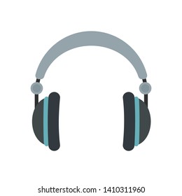 Headphone icon on white background.
