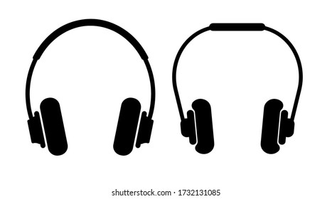 headphone icon on white background