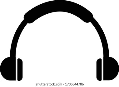 headphone icon on white background. flat style. headphone headset icon for your web site design, logo, app, UI. headphones earphones symbol. headset sign. 