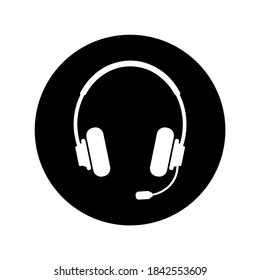 headphone icon on white background