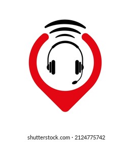headphone icon on white background