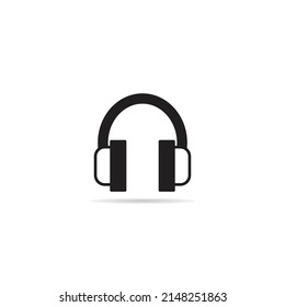 headphone icon on white background