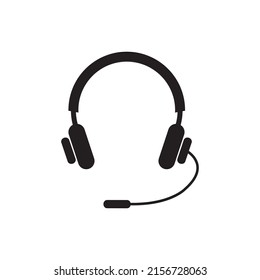 Headphone icon on white background. Vector illustration
