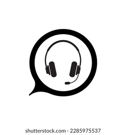 headphone icon on white background
