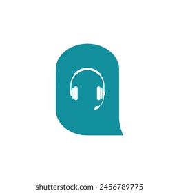 headphone icon on white background
