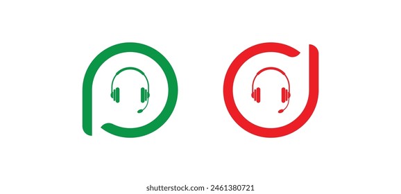 icono de auriculares sobre fondo blanco