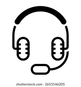 Headphone icon on white background