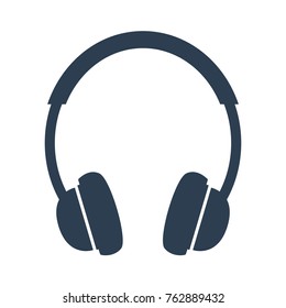 Headphone icon on white background. Vector illustration