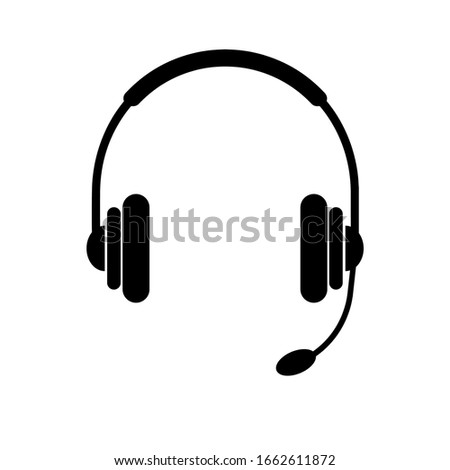 headphone icon on white background