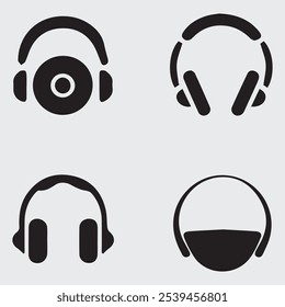 Conjunto de iconos del teléfono de la cabeza Ilustraciones vectoriales 