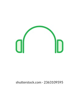 Juego de iconos de auriculares. Símbolos de iconos de Headvor