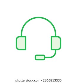 Headphone icon set. Headvector icon symbols