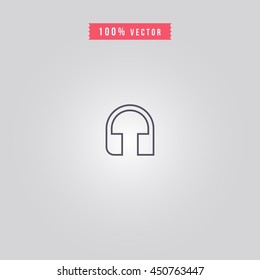 headphone icon. headphone sign