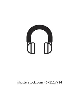headphone icon. sign design