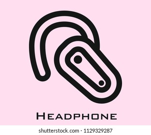 Headphone icon signs