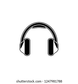 Headphone icon. Simple glyph vector of Media set for UI and UX, website or mobile application