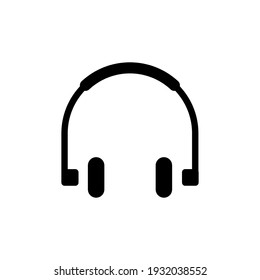 headphone icon. simple illustration. mobile concept app icon and web design. Editable stroke. Design template vector