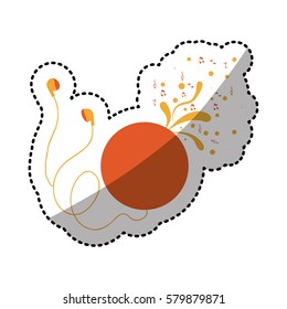 headphone icon stock image, vector illustration design