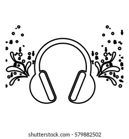 headphone icon stock image, vector illustration design