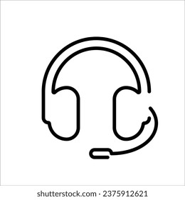 Headphone icon stock vector illustration