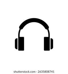 Símbolo de ícone de fone de ouvido para aplicativos e sites. Sinal e símbolo do Headvetor