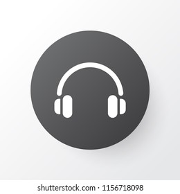 Headphone icon symbol. Premium quality isolated earphone element in trendy style.