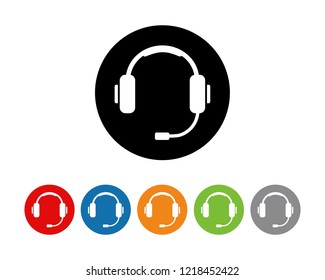 Headphone icon symbol vector