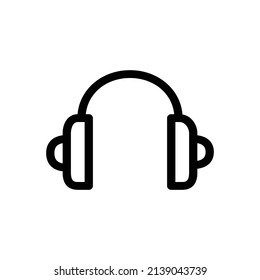 Icono de audífono, ilustración vectorial de icono de tecnología.