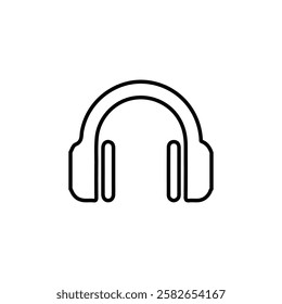 headphone icon thin line outline sign
