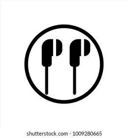 Headphone icon in trendy flat style isolated on background. Headphone icon page symbol for your web site design Clock icon logo, app, UI. Headphone icon Vector illustration, EPS10.