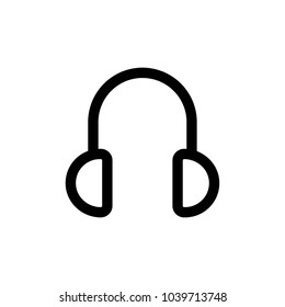 headphone icon vector