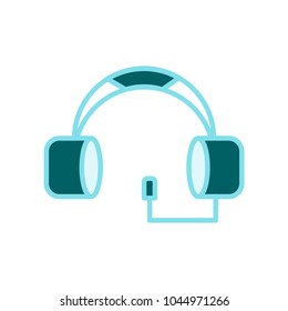 headphone icon vector