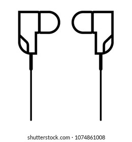 headphone icon vector