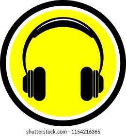 headphone icon vector