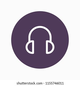 headphone icon vector
