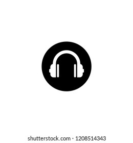 Headphone icon vector