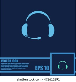 Headphone icon vector