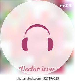 Headphone icon vector