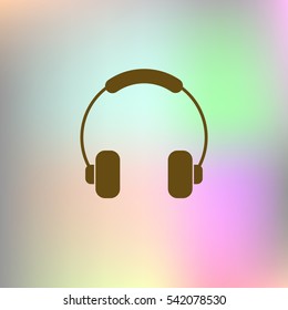 Headphone icon vector