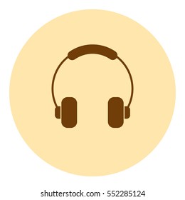 Headphone icon vector