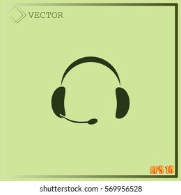 Headphone icon vector