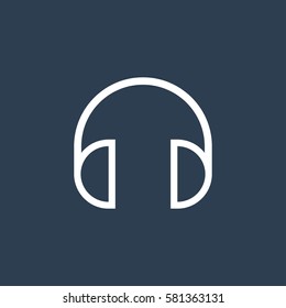 Headphone icon vector